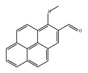 2-Pyrenecarboxaldehyde, 1-methoxy- Structure