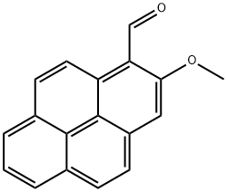 1-Pyrenecarboxaldehyde, 2-methoxy- Structure