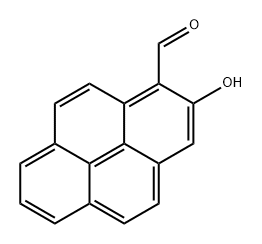 1-Pyrenecarboxaldehyde, 2-hydroxy- Structure