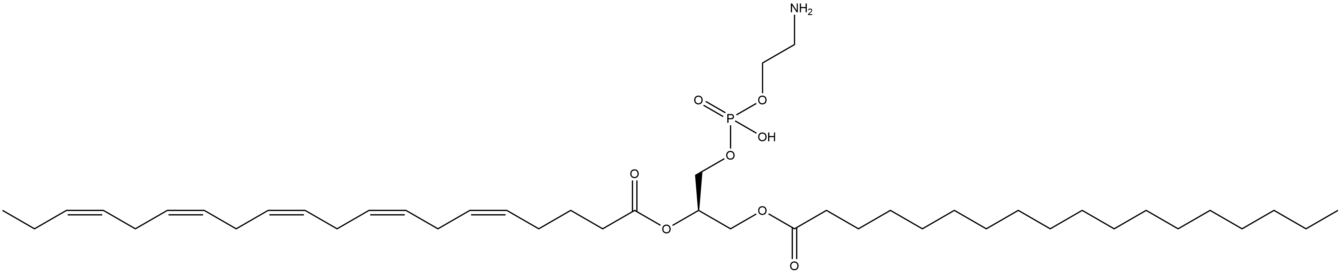 1-Stearoyl-2-Eicosapentaenoyl-sn-glycero-3-PE Structure