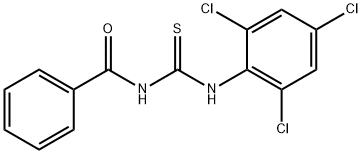 Benzamide, N-[thioxo[(2,4,6-trichlorophenyl)amino]methyl]- Structure