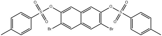 2,7-Naphthalenediol, 3,6-dibromo-, 2,7-bis(4-methylbenzenesulfonate) Structure