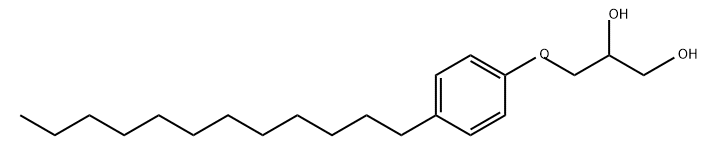 1,2-Propanediol, 3-(4-dodecylphenoxy)- 구조식 이미지