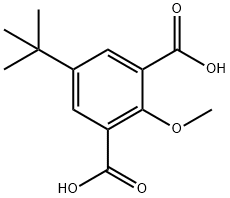 1,3-Benzenedicarboxylic acid, 5-(1,1-dimethylethyl)-2-methoxy- Structure