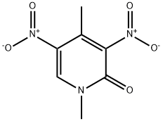 2(1H)-Pyridinone, 1,4-dimethyl-3,5-dinitro- 구조식 이미지