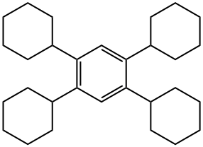 Benzene, 1,2,4,5-tetracyclohexyl- 구조식 이미지