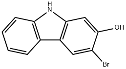 9H-Carbazol-2-ol, 3-bromo- Structure