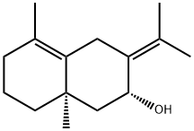 [2R,(-)]-1,2,3,4,6,7,8,8a-Octahydro-5,8aβ-dimethyl-3-(1-methylethylidene)naphthalene-2β-ol Structure
