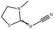 Cyanamide, (3-methyl-2-thiazolidinylidene)- (9CI) 구조식 이미지