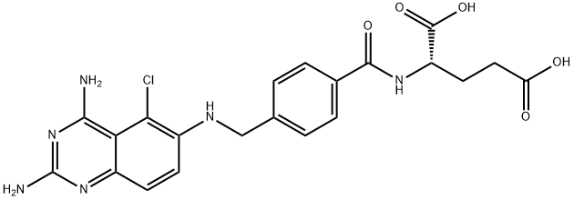 5-chloro-5,8-dideazaisoaminopterin Structure