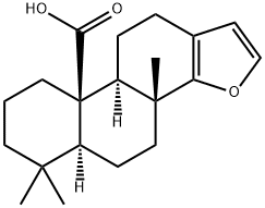 (-)-4,4,8-Trimethyl-18-nor-15-oxa-5α-androsta-13,16-diene-19-oic acid Structure