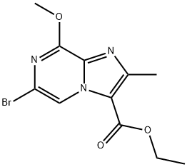 ethyl 6-bromo-8-methoxy-2-methylimidazo<1,2-a>pyrazine-3-carboxylate Structure