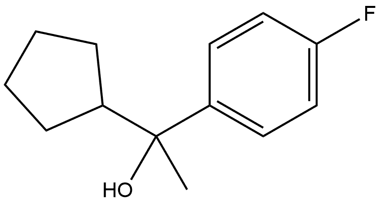 α-Cyclopentyl-4-fluoro-α-methylbenzenemethanol Structure