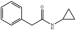 Benzeneacetamide, N-cyclopropyl- Structure