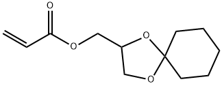 2-Propenoic acid, 1,4-dioxaspiro[4.5]dec-2-ylmethyl ester Structure