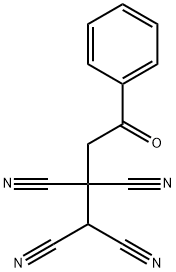 1,1,2,2-Ethanetetracarbonitrile, 1-(2-oxo-2-phenylethyl)- Structure