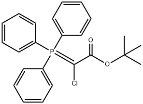 Acetic acid, chloro(triphenylphosphoranylidene)-, 1,1-dimethylethyl ester (9CI) Structure