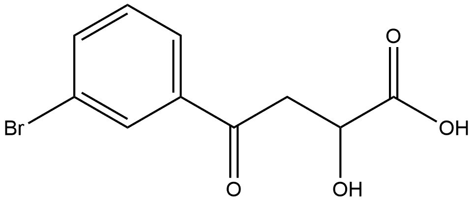 Benzenebutanoic acid, 3-bromo-α-hydroxy-γ-oxo- 구조식 이미지