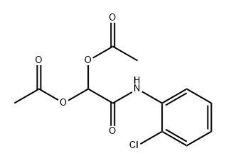 Acetamide, 2,2-bis(acetyloxy)-N-(2-chlorophenyl)- Structure