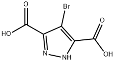 4-bromo-1H-pyrazole-3,5-dicarboxylic acid 구조식 이미지