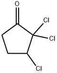 Cyclopentanone, 2,2,3-trichloro- 구조식 이미지