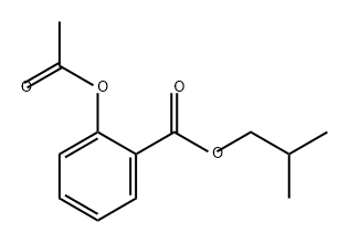 Benzoic acid, 2-(acetyloxy)-, 2-methylpropyl ester Structure