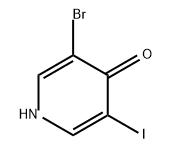 4(1H)-Pyridinone, 3-bromo-5-iodo- Structure