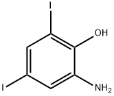 Phenol, 2-amino-4,6-diiodo- Structure