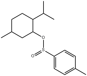 Benzenesulfinic acid, 4-methyl-, 5-methyl-2-(1-methylethyl)cyclohexyl ester 구조식 이미지
