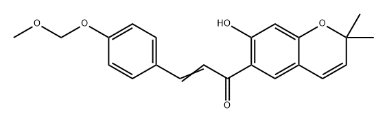 2-Propen-1-one, 1-(7-hydroxy-2,2-dimethyl-2H-1-benzopyran-6-yl)-3-[4-(methoxymethoxy)phenyl]- Structure