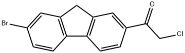 Ethanone, 1-(7-bromo-9H-fluoren-2-yl)-2-chloro- Structure