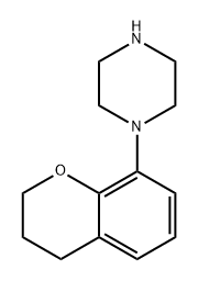 Piperazine, 1-(3,4-dihydro-2H-1-benzopyran-8-yl)- 구조식 이미지