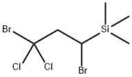 Silane, (1,3-dibromo-3,3-dichloropropyl)trimethyl- Structure