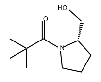 1-Propanone, 1-[(2S)-2-(hydroxymethyl)-1-pyrrolidinyl]-2,2-dimethyl- Structure