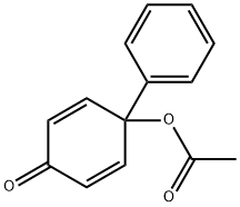 2,5-Cyclohexadien-1-one, 4-(acetyloxy)-4-phenyl- 구조식 이미지