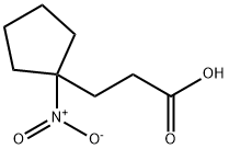 1-Nitrocyclopentanepropanoic acid Structure