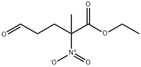 Pentanoic acid, 2-methyl-2-nitro-5-oxo-, ethyl ester Structure