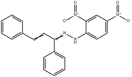 2-Propen-1-one, 1,3-diphenyl-, 2-(2,4-dinitrophenyl)hydrazone Structure