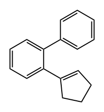 1,1'-Biphenyl, 2-(1-cyclopenten-1-yl)- Structure