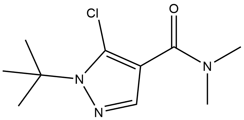 5-Chloro-1-(1,1-dimethylethyl)-N,N-dimethyl-1H-pyrazole-4-carboxamide Structure