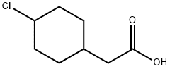 Cyclohexaneacetic acid, 4-chloro- Structure