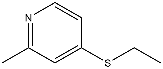 4-(Ethylthio)-2-methylpyridine Structure