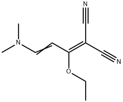 Propanedinitrile, 2-[3-(dimethylamino)-1-ethoxy-2-propen-1-ylidene]- 구조식 이미지