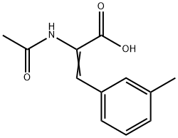 2-Propenoic acid, 2-(acetylamino)-3-(3-methylphenyl)- Structure