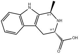 rel-(1R,3S)-2,3,4,9-Tetrahydro-1-methyl-1H-pyrido[3,4-b]indole-3-carboxylic acid Structure