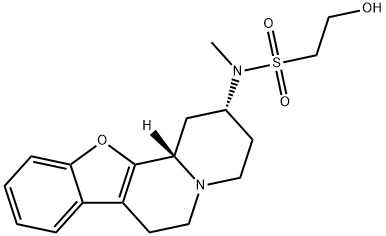 Ethanesulfonamide, N-[(2R,12bS)-1,3,4,6,7,12b-hexahydro-2H-benzofuro[2,3-a]quinolizin-2-yl]-2-hydroxy-N-methyl- Structure