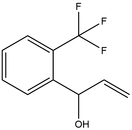 Benzenemethanol, α-ethenyl-2-(trifluoromethyl)- Structure