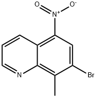 Quinoline, 7-bromo-8-methyl-5-nitro- Structure