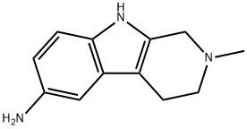 2-methyl-1H,2H,3H,4H,9H-pyrido[3,4-b]indol-6-amine 구조식 이미지