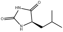 2,4-Imidazolidinedione, 5-(2-methylpropyl)-, (5R)- Structure